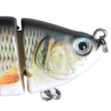 3D Eyed 6-Segment Lifelike Bait With 2 Hooks