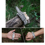 7 Core Parachute Survival Rope Bracelet With Knife