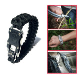 7 Core Parachute Survival Rope Bracelet With Knife