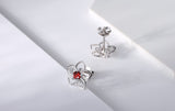 Real Sterling Silver AAA Zircon Stud Earrings