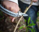 7 Core Parachute Survival Rope Bracelet With Knife